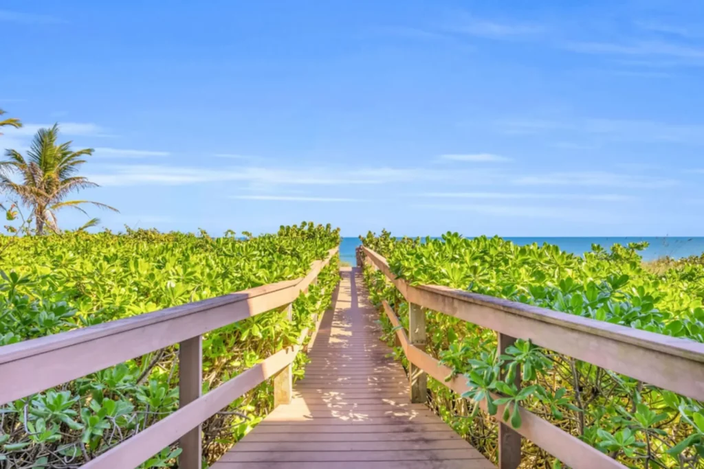 Boardwalk path to the beach