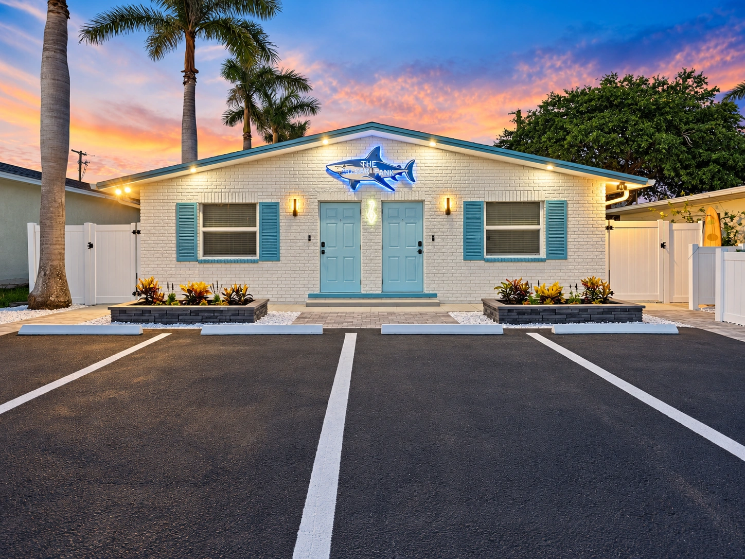 Aerial view of a Space Coast vacation home